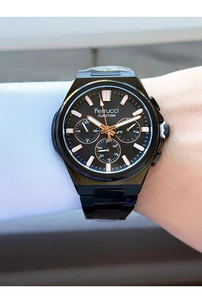 Ferrucci Men's Functions Active Metal Cord Wrist Watch