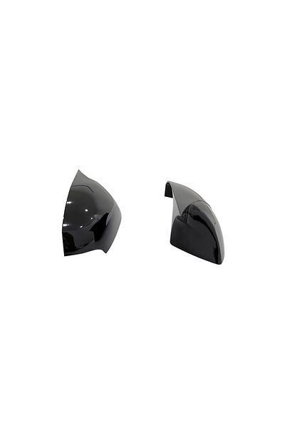ideal STORE Set of 2 idealSTORE BATMAN type Mirror Covers for Renault Fluence 2009-2016, Piano Black color - N