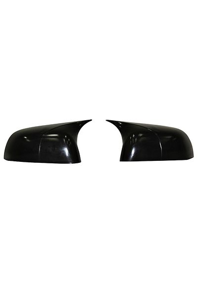 ideal STORE Set 2 Capace Oglinzi tip BATMAN idealSTORE pentru Dacia Duster II 2018, culoare Piano Black - Negru