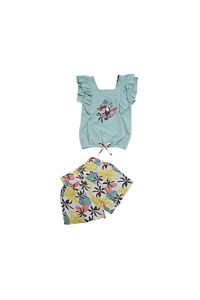 Biberon Çocuk Giyim Nazar Tukan Printed Shorts Suit 3/6