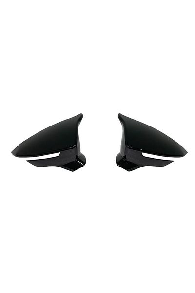 ideal STORE Set 2 Capace Oglinzi tip BATMAN idealSTORE pentru Seat Ibiza V 2017->, culoare Piano Black - Negru L