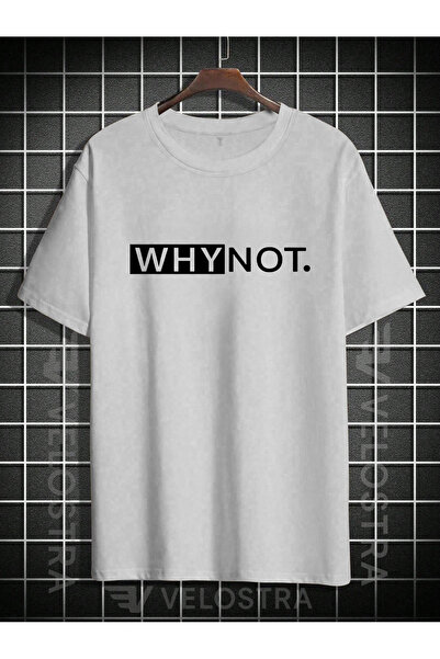 Velostra Tricou oversize unisex de ce nu imprimat