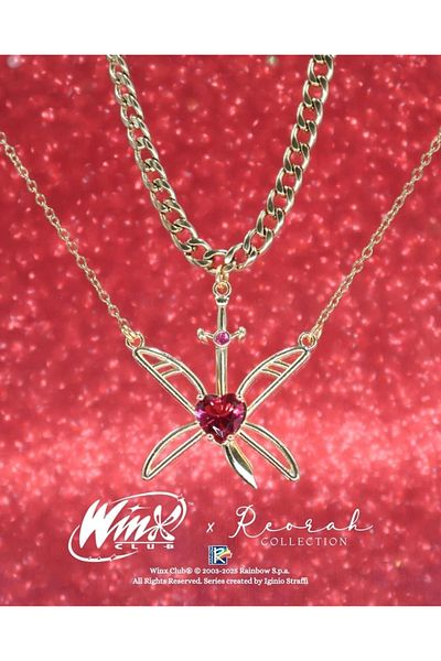 Reorah Collection Winx Club ®   Moses and Riven Couple Necklace