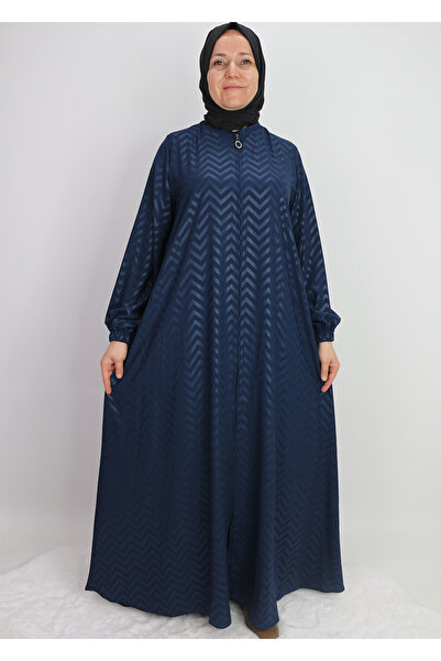 Levidor 520489 FERACE SIFIR YAKA KOL UCU LASTİKLİ JAKAR DESEN BELİ BAĞLAMALI ...