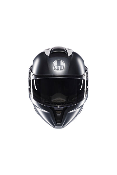 AGV KASK/STREETMODULAR RESI MATT GREY SILVER RED