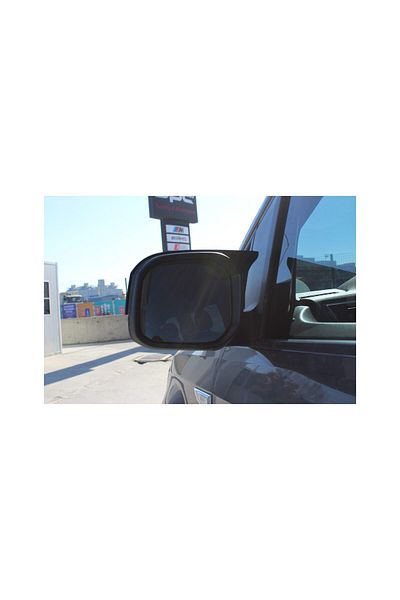 ideal STORE Set of 2 idealSTORE BATMAN type Mirror Covers for Volkswagen Caddy 2015-2020, Piano Black color -