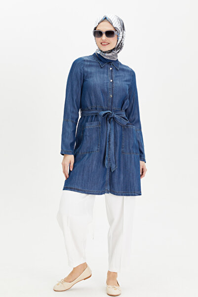 Setrms Spor Dikişli Denim Tunik