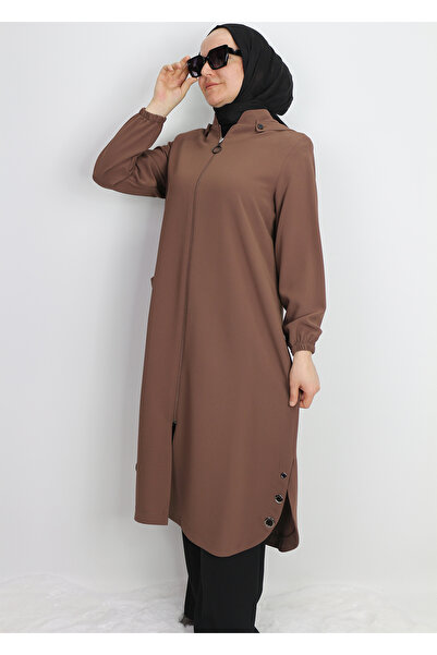 sarmoda 1015 KAP ÖNDEN DERMUARLI CEPBLİ CEBİ VE YANLARI RİVETLİ KAPÜŞONLU GİY...