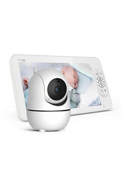 ideal STORE ShineBaby IdealStore Baby Monitor, 7 inch HD Screen, Temperature Monitoring, Vertical Rotation and