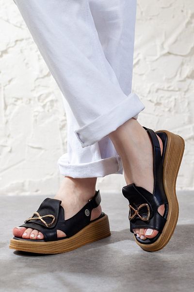 Adım Adım Women's Genuine Leather Extra Comfortable Sandals