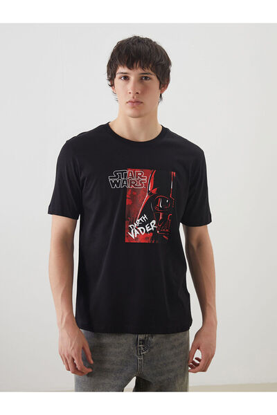 LC Waikiki Herren-T-Shirt aus gekämmter Baumwolle mit Rundhalsausschnitt und ...