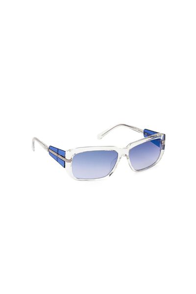 Guess Unisex Rectangular Sunglasses - GU00090 - Lens Size: 60 mm