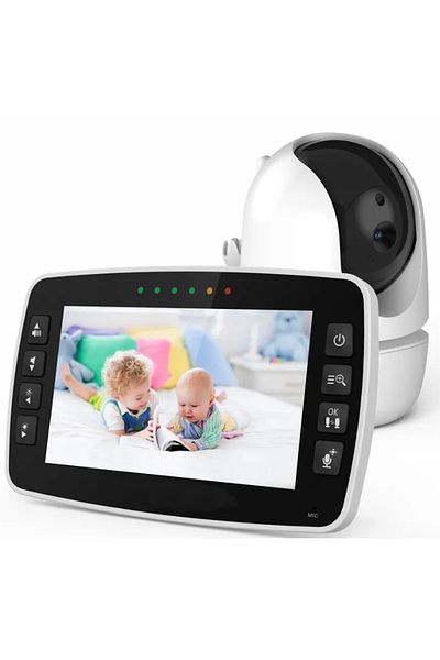 ideal STORE idealStore BabyAction Baby Monitor, Vertical and Horizontal Rotation, Auto Night Vision, Large Display