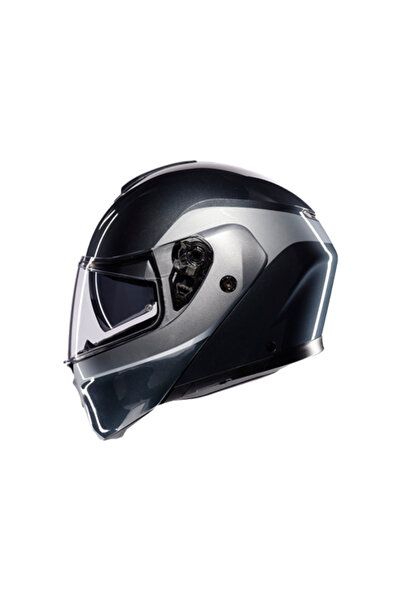 AGV KASK/STREETMODULAR LEVICO GREY SILVER
