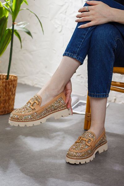 Adım Adım Women's Genuine Leather Casual Shoes
