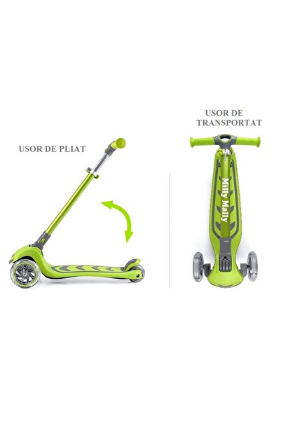 Milly Mally Milly Mally Boogie Green Folding Scooter