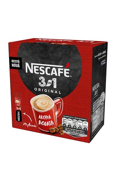 Nescafe Original instant coffee mix sachets, Nescafé, 24x16.5g