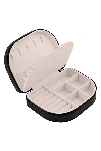 ideal STORE idealSTORE Jewelry Box, Strong Clasp, Eco-friendly Leather, Premium Materials, Hangers on