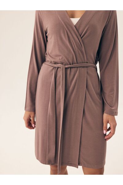 Henderson Women's House Robe Bathrobe Dressing Gown Lightweight Viscose & Elastane with Belt | Noves