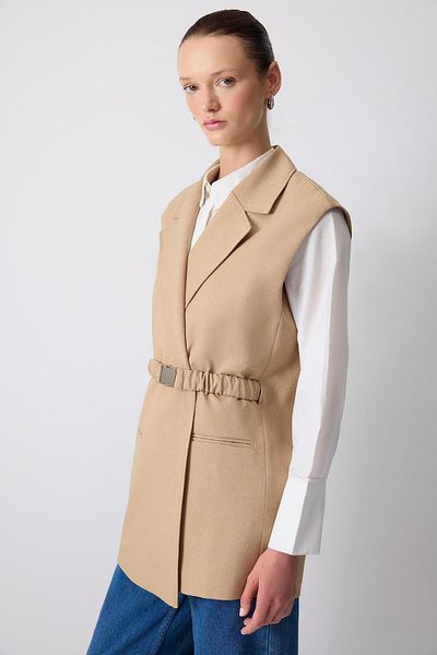 Touché Privé Belted Double-Breasted Vest
