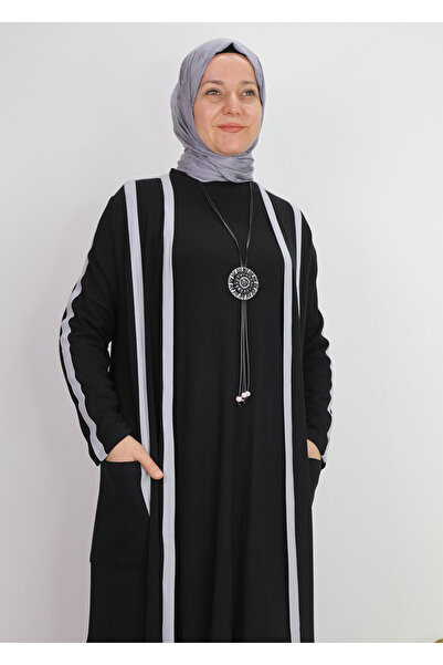 Gazella 41920 KOLLARI VE ÖNÜ ŞERİT DETAYLI CEPLİ İKİ İPLİK İÇ KOLU UZUN ŞIK Ü...