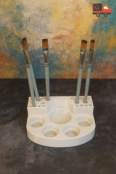 expres hediye Brush Stand for Painters, Oil Painting Acrylic Brush Stand Palette