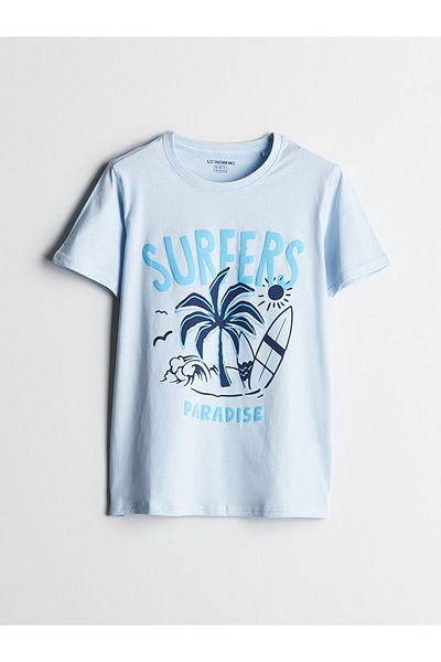 LC Waikiki Set pijamale pentru băiat cu decolteu crew de sezon nou - S5IE36Z4