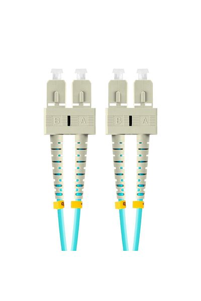 Lanberg Cablu de rețea cu fibră optică cu lungimea de 3 m și conectori SC/UPC-SC/UPC, Lanberg Z43328, MM, DUPLEX