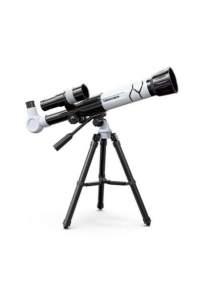 divendi-ro Telescope with tripod for children and adults, Zoom 40x, IPX4, Plastic and Glass FMC, White