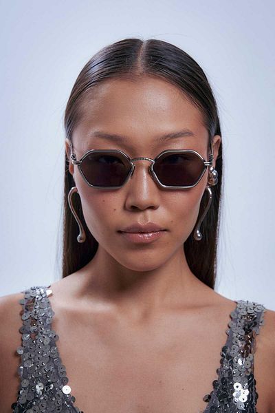 Bilge Karga Vhalen Silver Black Sunglasses