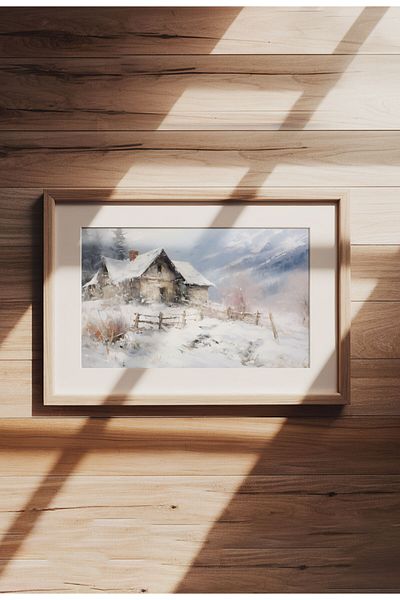 21mxm Imprimeu digital pe pânză, peisaje rurale și naturale, decor rustic pentru perete