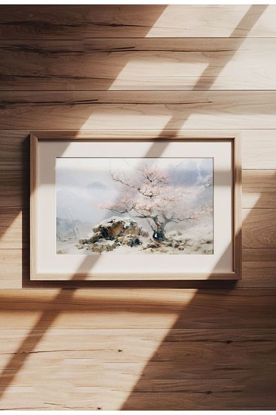 21mxm Imprimeu digital pe pânză, peisaje rurale și naturale, decor rustic pentru perete