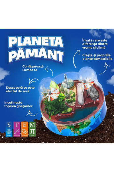 D-Toys Joc Planeta Pământ – Joc educativ, 18 experimente uimitoare
