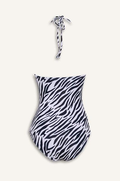 DeFacto New Season Regular Fit Zebra Patterned Swimsuit-Fall in Love
