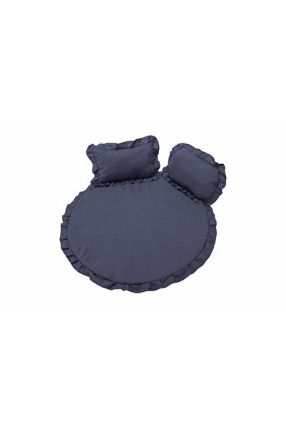 Somnart Set covor impermeabil cu volane + 2 perne SomnArt, in, albastru