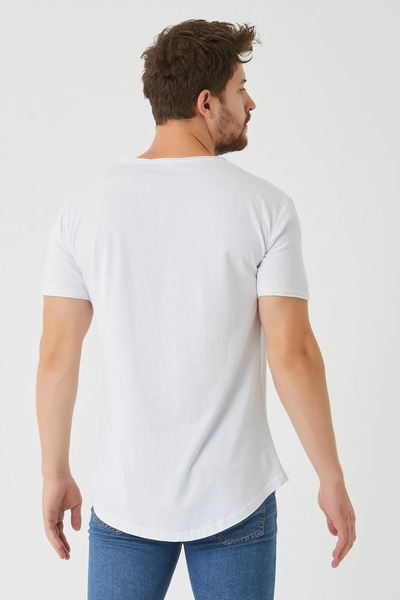 THE ONE Ανδρικό μπλουζάκι με λαιμόκοψη με οβάλ κοπής Basic