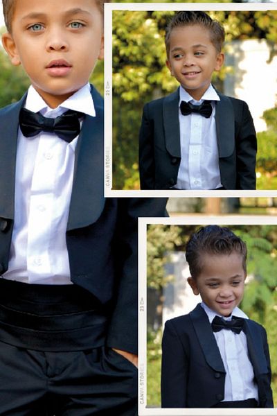 ChatonDor Smoking Frag Boy's Suit with Short Jacket