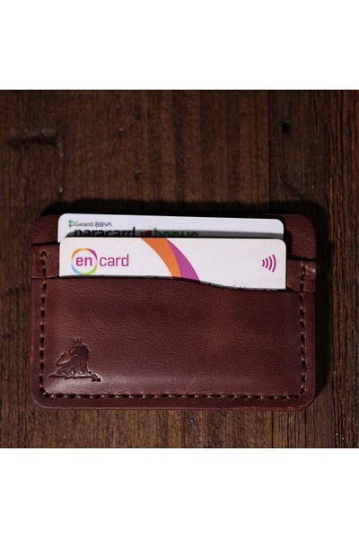 Derimoda Genuine Leather Handmade Card Holder – Stylish and Minimalist Wallet