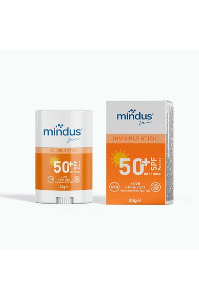 mindus High Protection New Generation Waterproof Sun Stick Sunscreen with Filter 50+ Spf 20 g