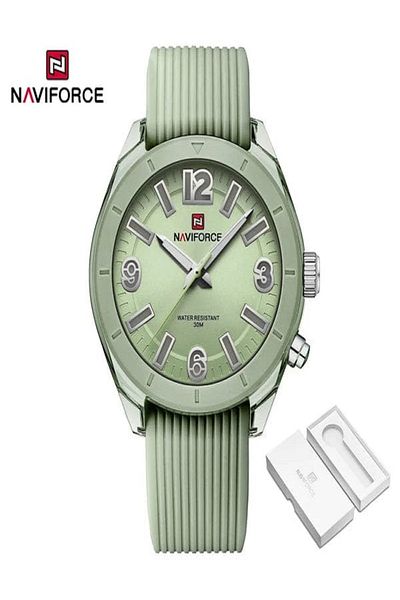 Naviforce Naviforce is an attractive watch with multiple shapes and a silicone strap. Shine on your wrist and attract those around you.