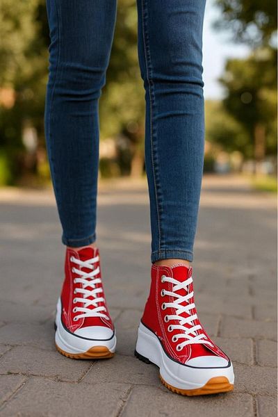 MARKABONİ Kids Run Star Canvas Sneaker Sports Shoes