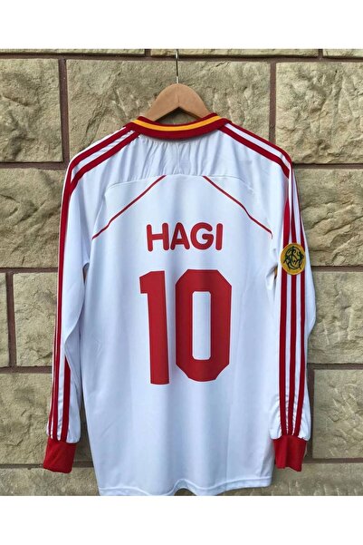 Alaturka Mix Gâlatâsarây Hagi 2000 uefa Şampiyonlar Ligi Retro Uzun Kollu Fin...