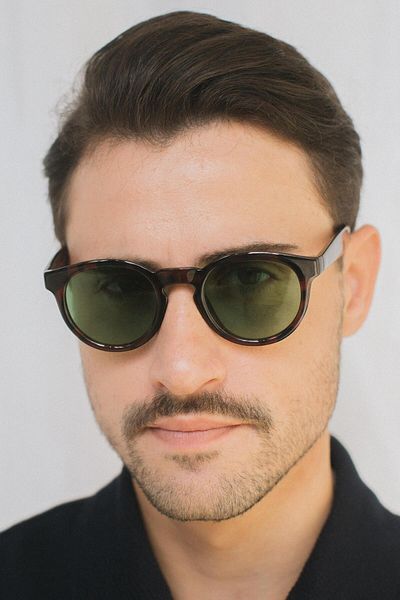 Bilge Karga Glen Leopard Green Men's Sunglasses