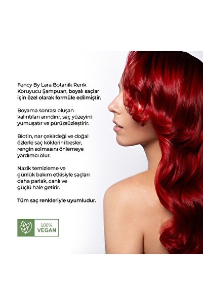 fency By Lara Botanik Saç Rengi Koruyucu Şampuan 550ml