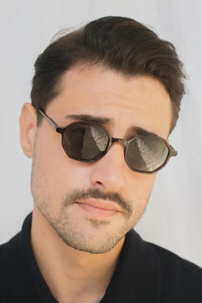 Bilge Karga Liam Brown Green Erkek Güneş Gözlüğü