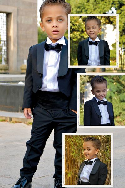 ChatonDor Smoking Frag Boy's Suit with Short Jacket