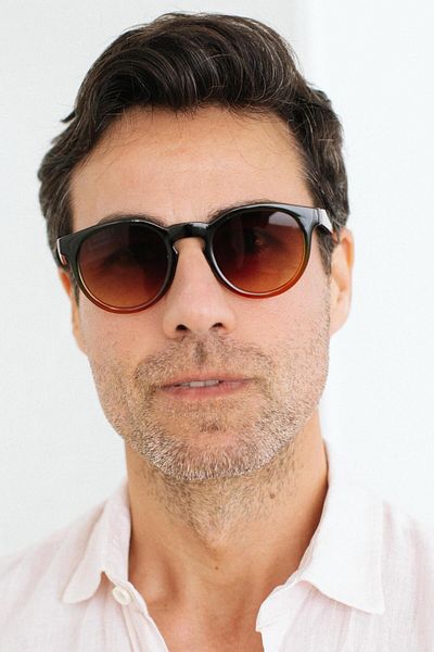 Bilge Karga Glen Green Nude Brown Men's Sunglasses
