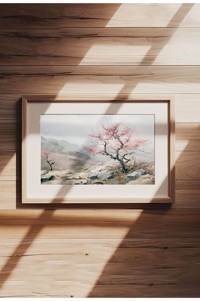 21mxm Imprimeu digital pe pânză, peisaje rurale și naturale, decor rustic pentru perete