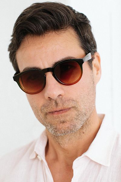 Bilge Karga Glen Green Nude Brown Men's Sunglasses