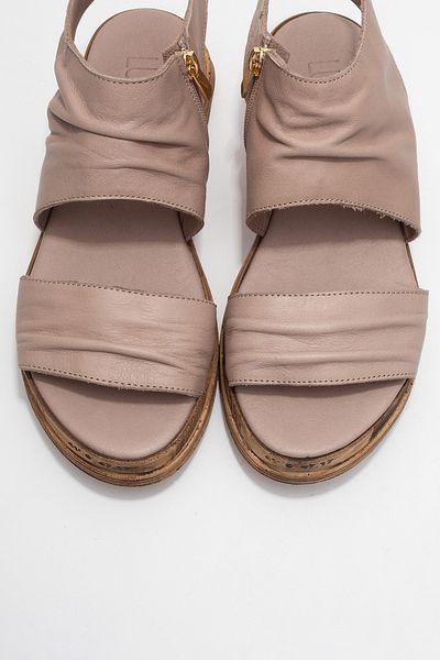 LuviShoes Lunas Stone Genuine Leather Side Zipper Women's Sandals